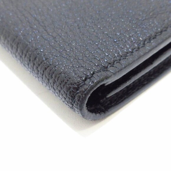 HERMES Bearn Souffle - Black Chevre Square P Long Wallet 788-081625 - Picture 5 of 11